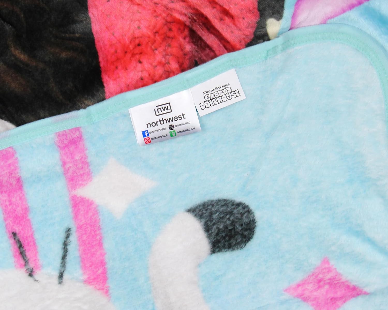 Gabby's Dollhouse Gabby Cats Concert DJ Catnip Pandy Paws Throw Blanket 46"x60" Soft Fleece Throw Blanket for Bed Couch