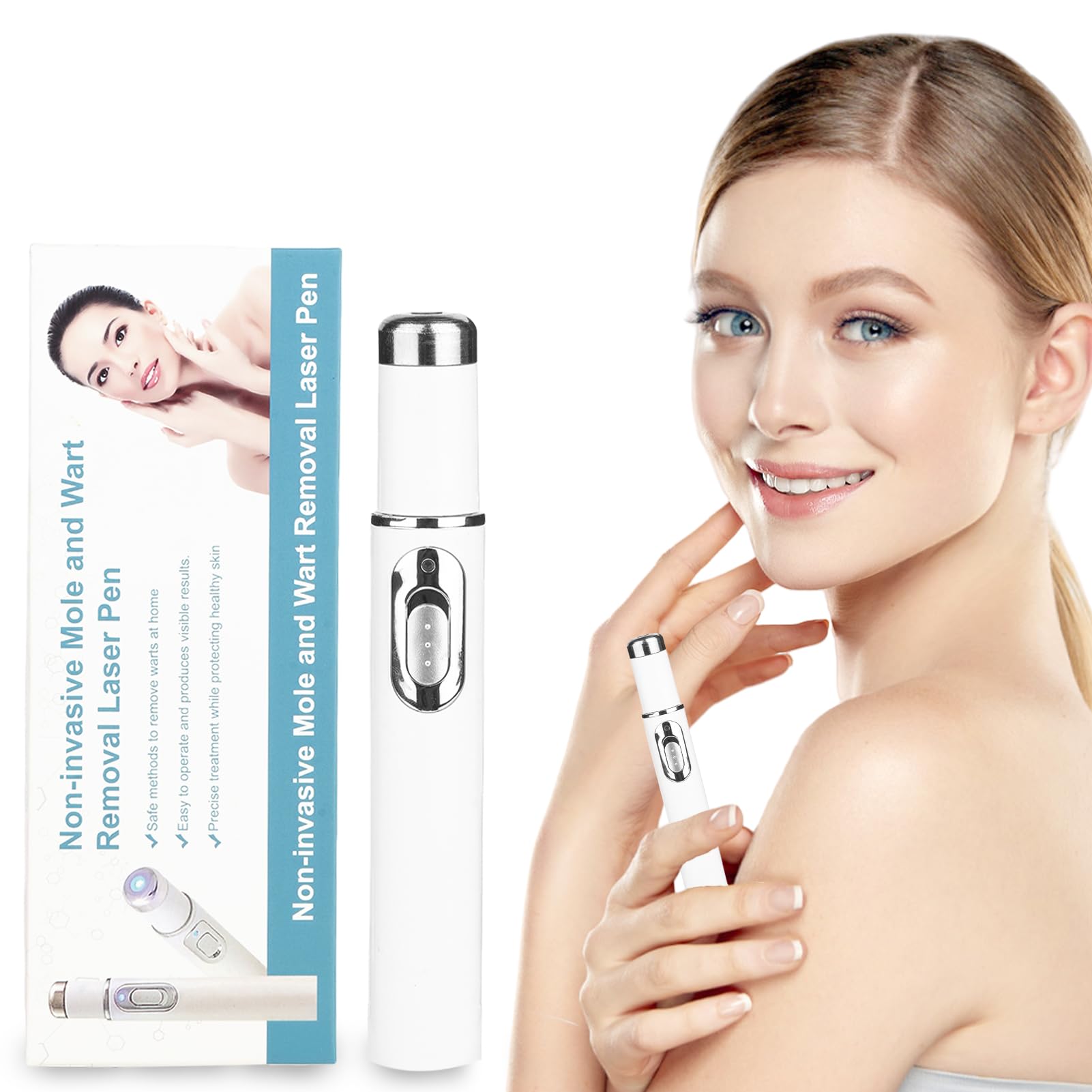 Photo 1 of Midjustty Maximum Strength WART Remover,Mole and Wart Removal Pen,Dark Spot Remover for Face and Body, Comfortable and Effevtive.