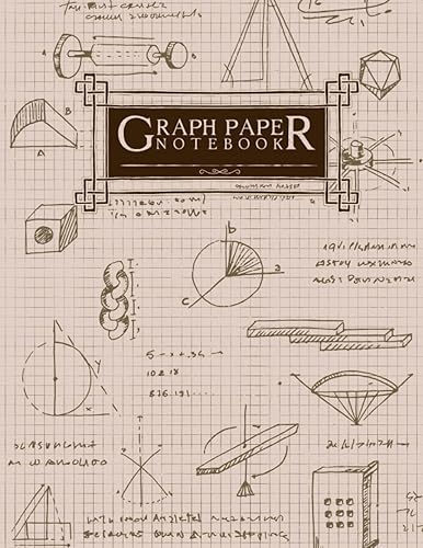 Graph Paper Composition Notebook Grid Paper Notebook 100 Pages, 8.5x11 Inches, White Paper