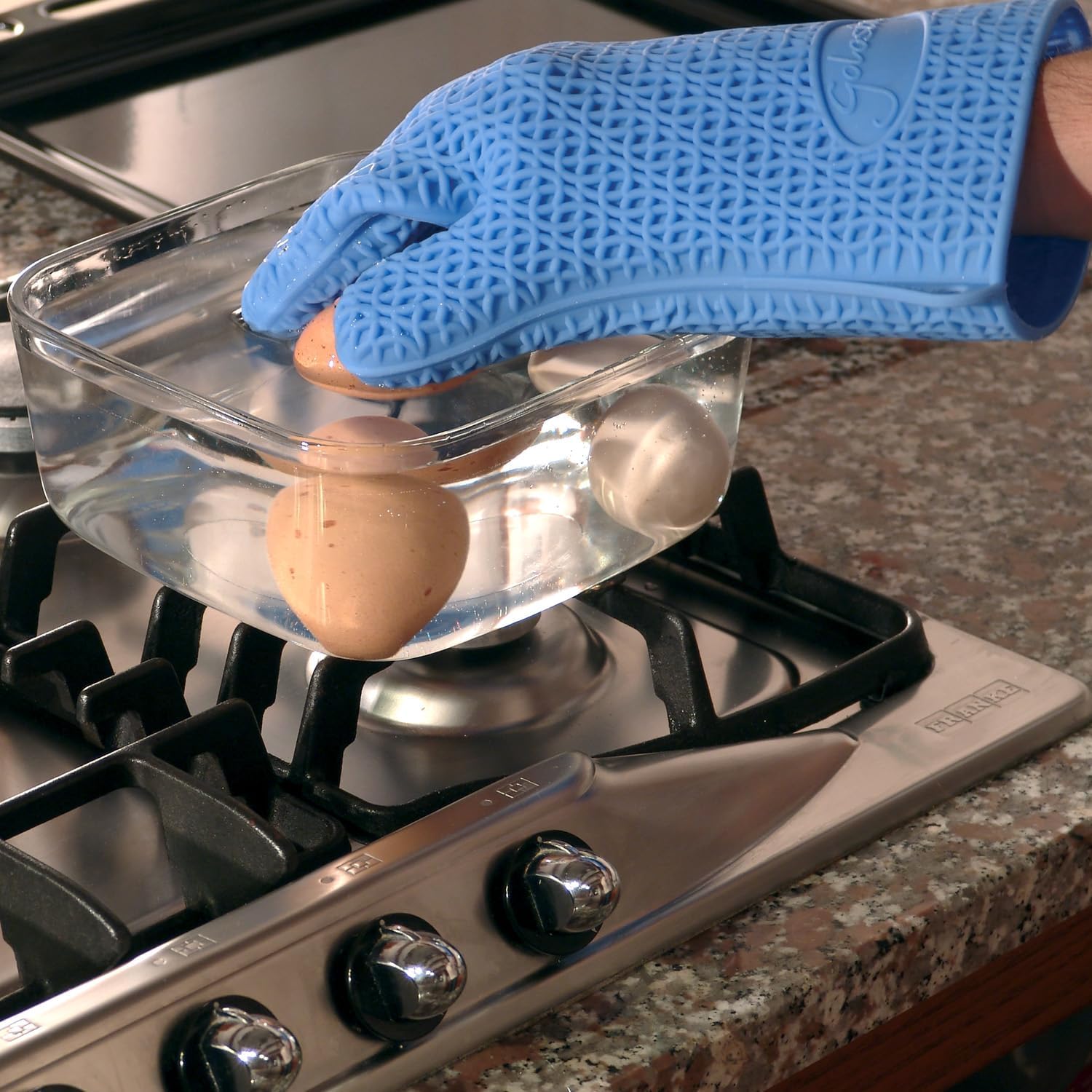 Silikomart Mister Hot Silicone Oven Mitt, Red