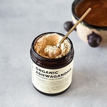 Erbology Organic Ashwagandha Powder 3.2 oz - 45 Servings - Sleep Aid - Rich in Withanolides - Sustainably Sourced Straight from Farm in India - Small Batch - Vegan - GMO-Free