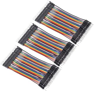 3個 40本 10CM 多色40ピン デュポン ワイヤー ジャンパー ブレッドボード 接続ワイヤー (オス-オス) ArduinoとRaspberry piに適用（合計120本）