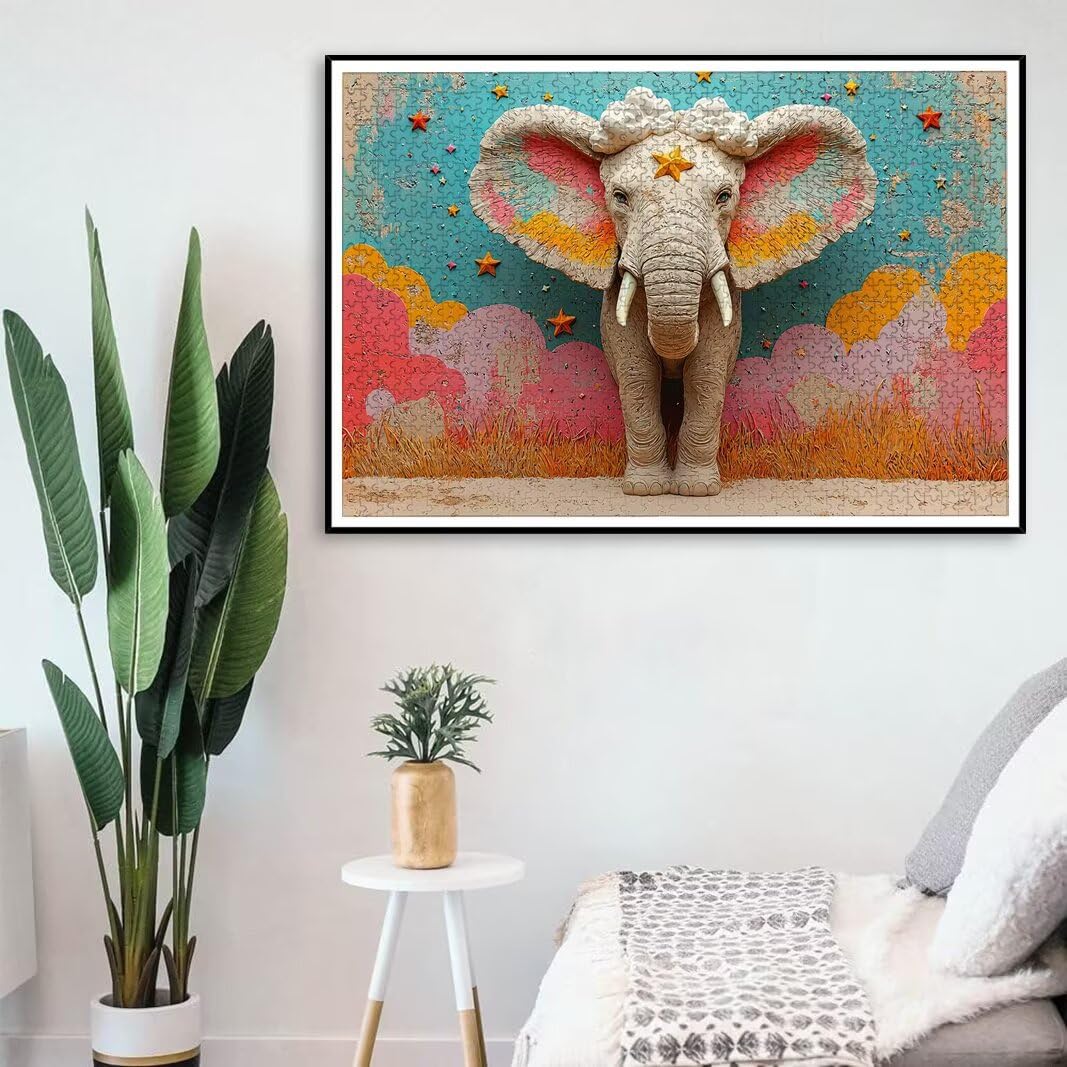 Puzzle Elefante, Puzzle 2000 Pezzi Adulti per Decor, Regalo Donna -8806