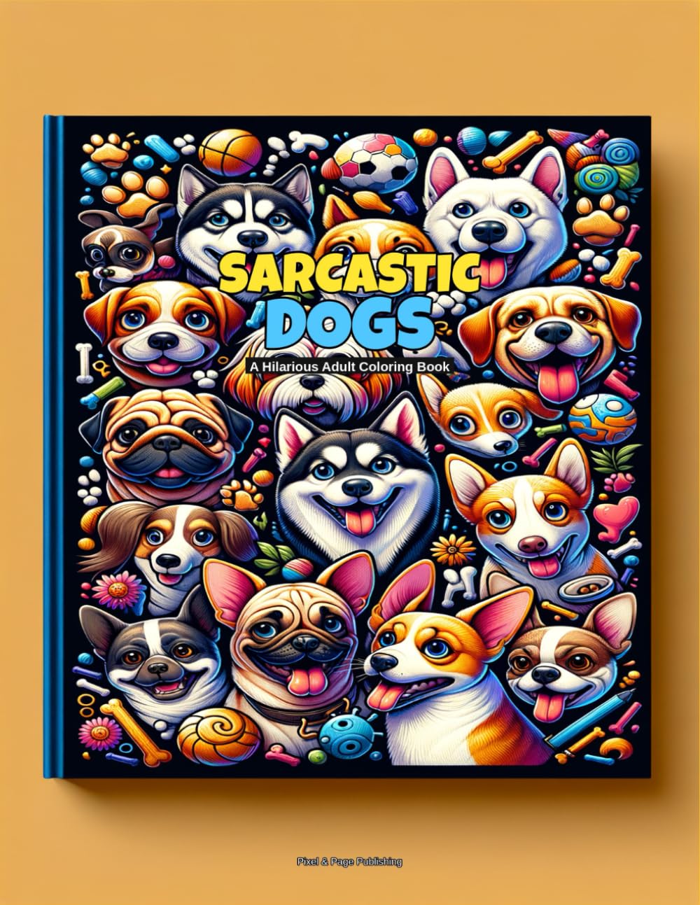 Sarcastic Dogs: A Hilarious Coloring Book for Dog Lovers