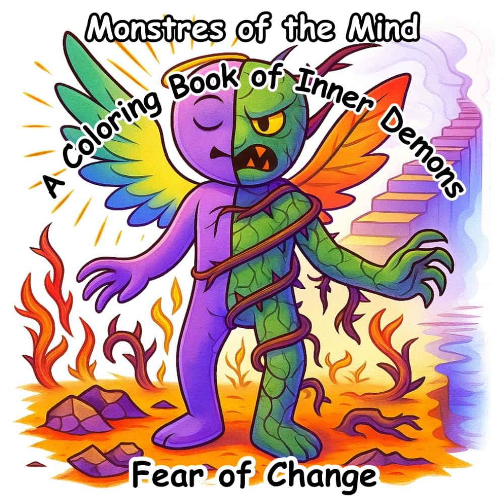 Monsters of the Mind: A Coloring Book of Inner Demons.: An Adult Coloring Book for Anxiety, Emotional Healing, Self-Discovery & Art Therapy.