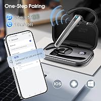 Căști wireless Atheewon Bluetooth 5.3 cu microfon cu anulare a zgomotului, 120 de ore de autonomie în convorbire, funcție hands-free 5
