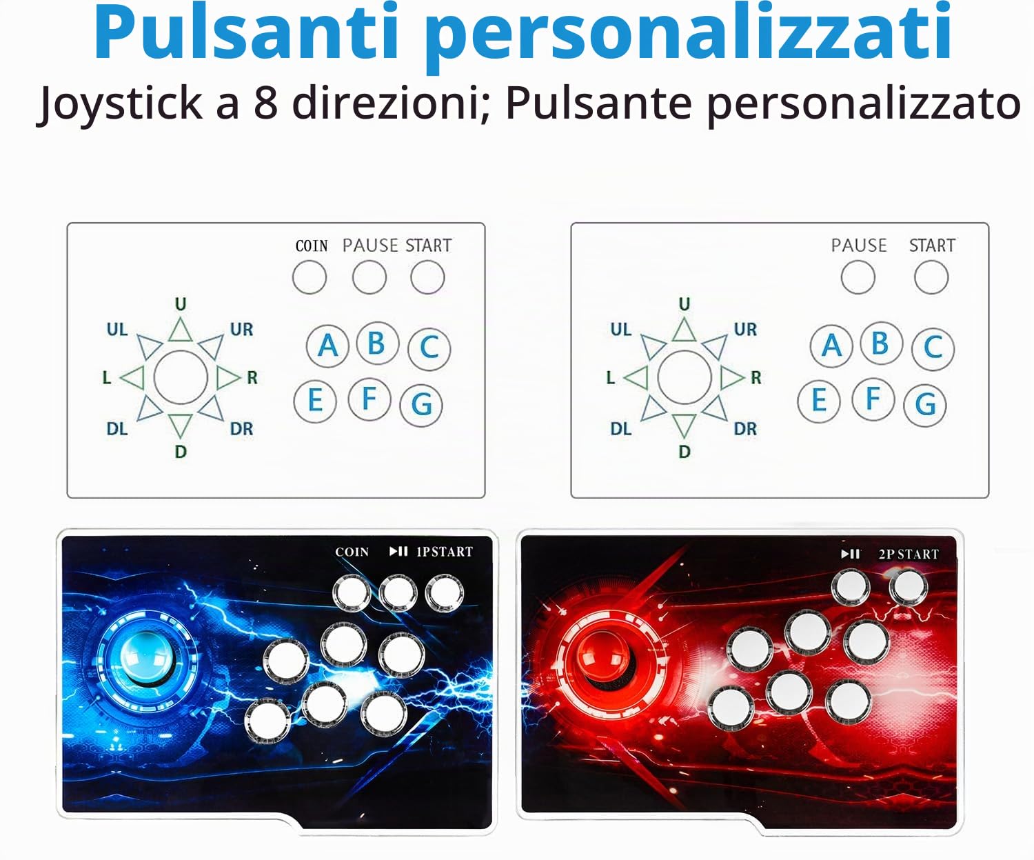 35000 Giochi in 1 Pandora Box Retro Arcade Console di gioco con due host separati per PC e proiettore e TV 3D 1-4 giocatori Categoria Elenco preferiti Salva/Cerca/Nascondi/Pausa/Elimina