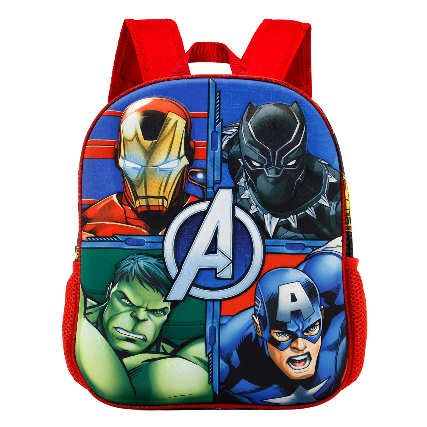 Marvel Los Vengadores Hero-Mochila 3D Pequeña, Multicolor, 26 x 31 cm, Capacidad 8.5 L