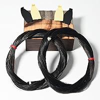 Vista 6 de 2 Hanks - Arco de violonchelo de 29 pulgadas de pelo natural de caballo mongol para 4/4 arco de violonchelo herramientas accesorios conjuntos