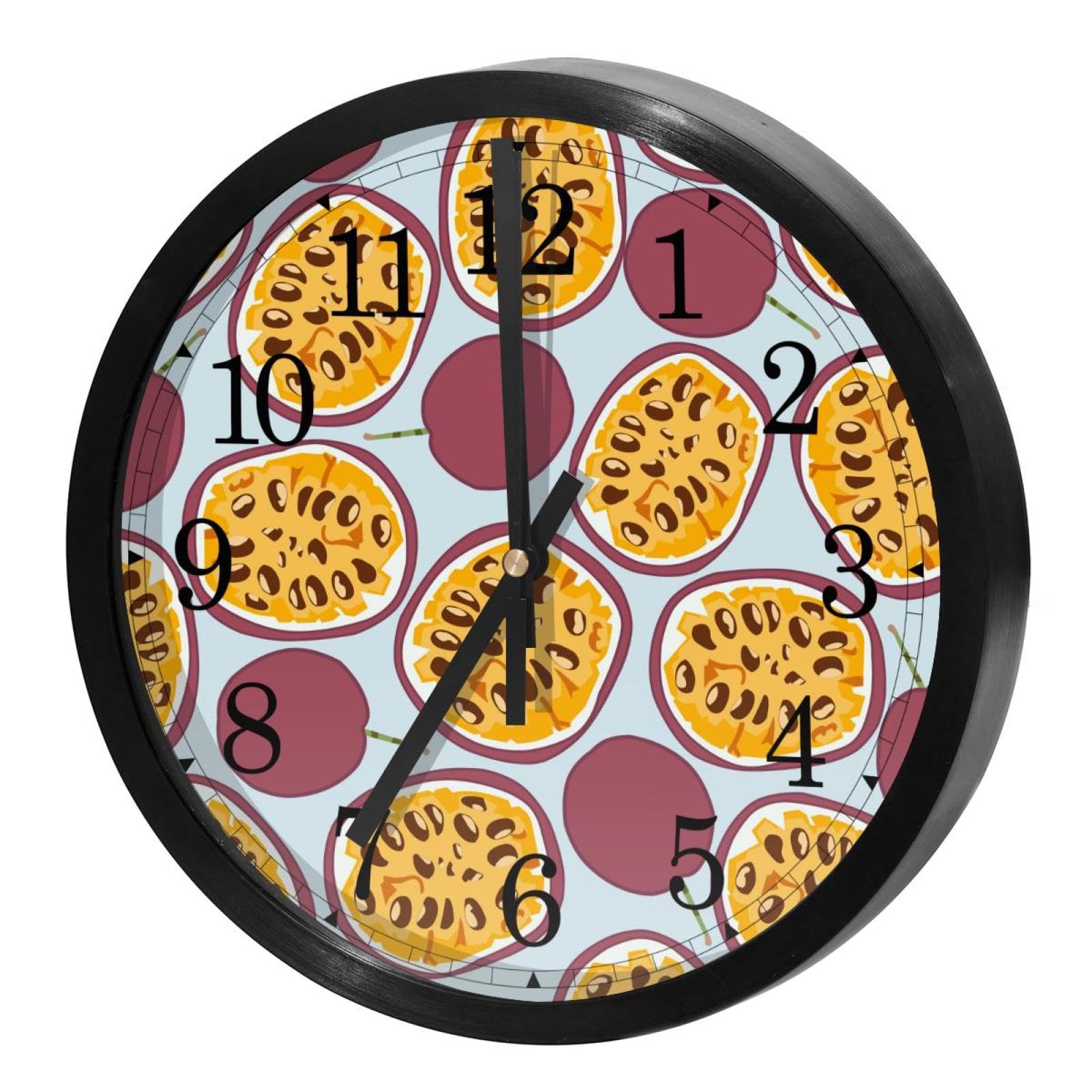 Horloge murale à quartz avec mécanisme silencieux et fiable fonctionnant sur piles