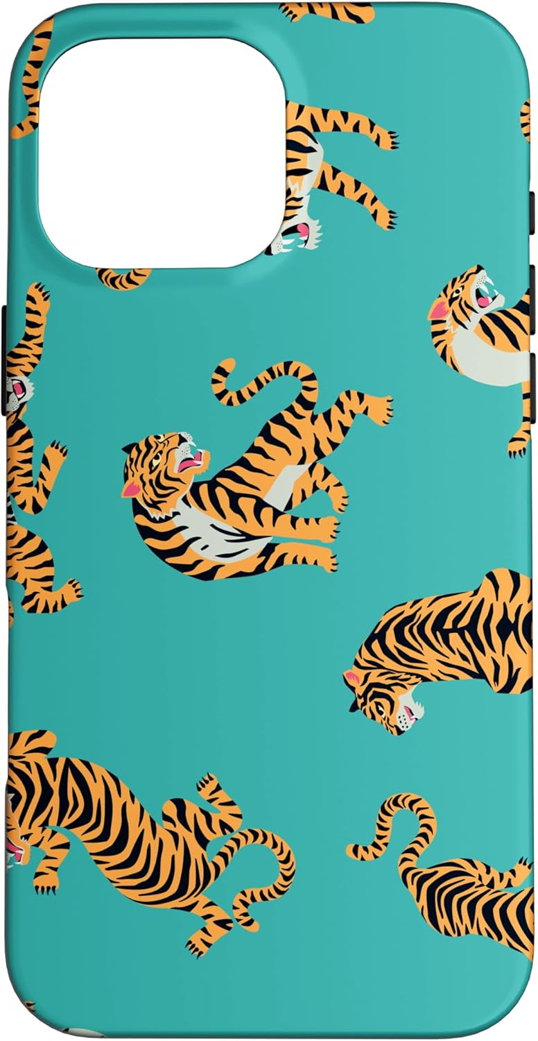 Tiger Stripes Turquoise Asian Safari Animal Inspirational Case for iPhone SE (2020) / 7 / 8