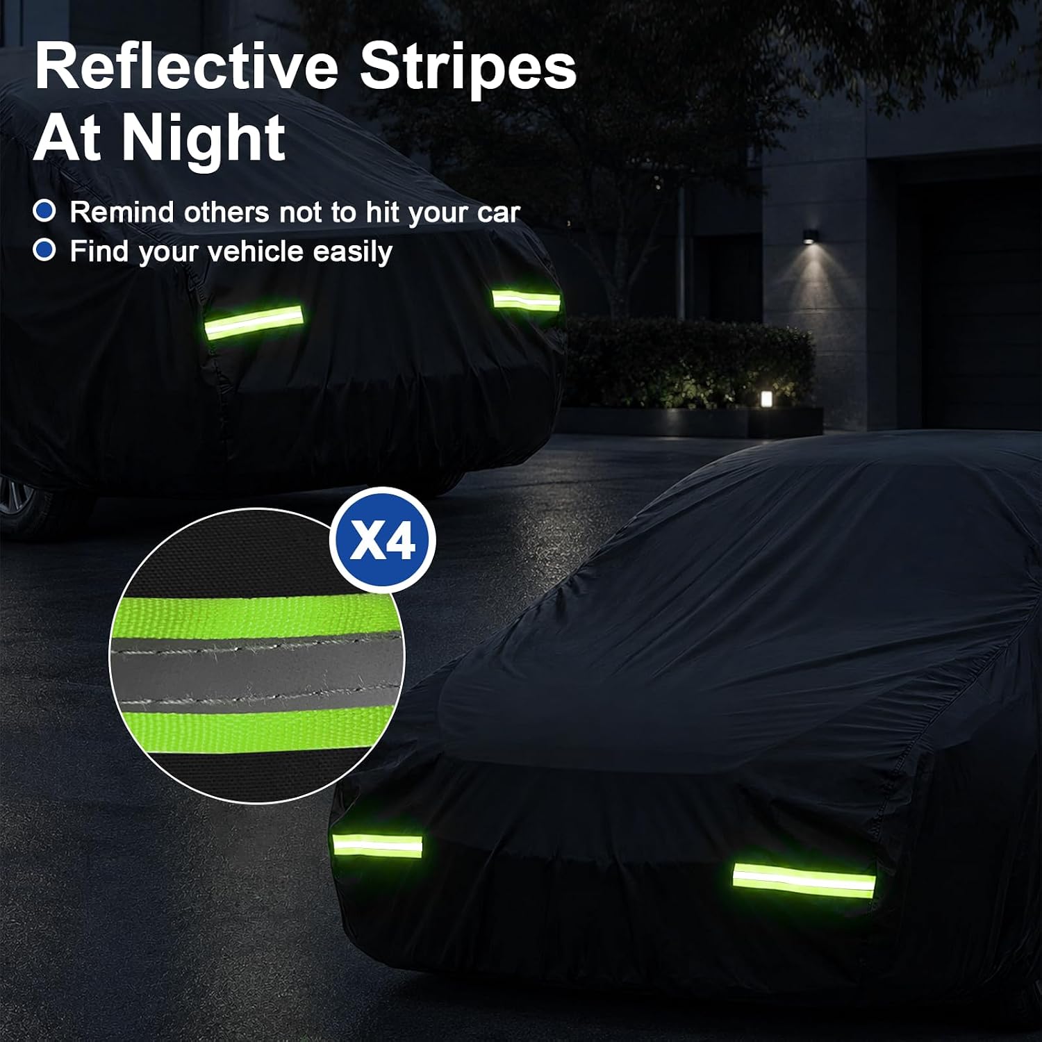 Favoto SUV Car Cover for Automobiles - Waterproof All Weather for Automobiles Full Exterior Covers Sun Rain Proof Breathable Universal Fit SUV (181-190 in) for RAV4, CR-V, Mach-E etc.
