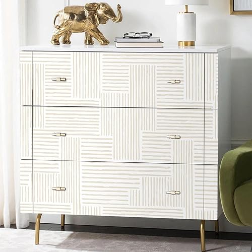 Vista 15 de Naphite Papel tapiz moderno de color gris para despegar y pegar, papel de contacto de línea a rayas boho para armarios, cajones, geométrico