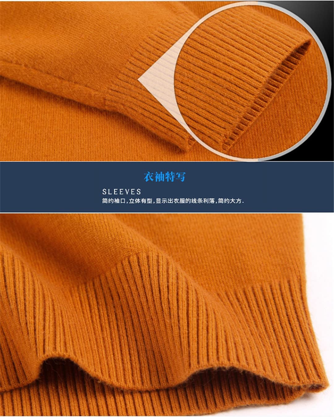 Hamthuit Uomini Cashmere Cotone Misto Dolcevita Uomo Maglione Autunno Inverno Uomini Maglione Caldo, Grigio scuro9, XL