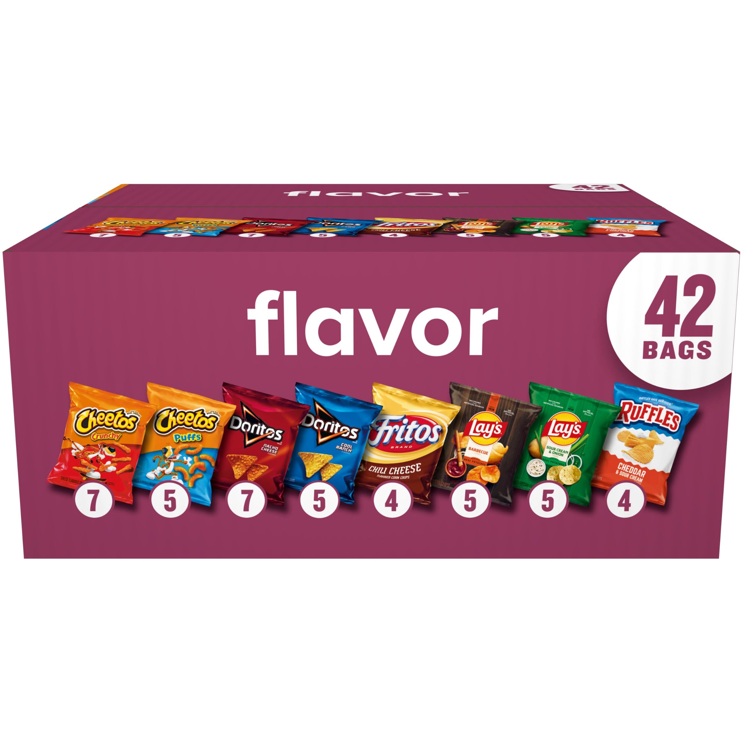 Frito-Lay Flavor Mix - Paquete variado de tamaño mega (paquete de 42)