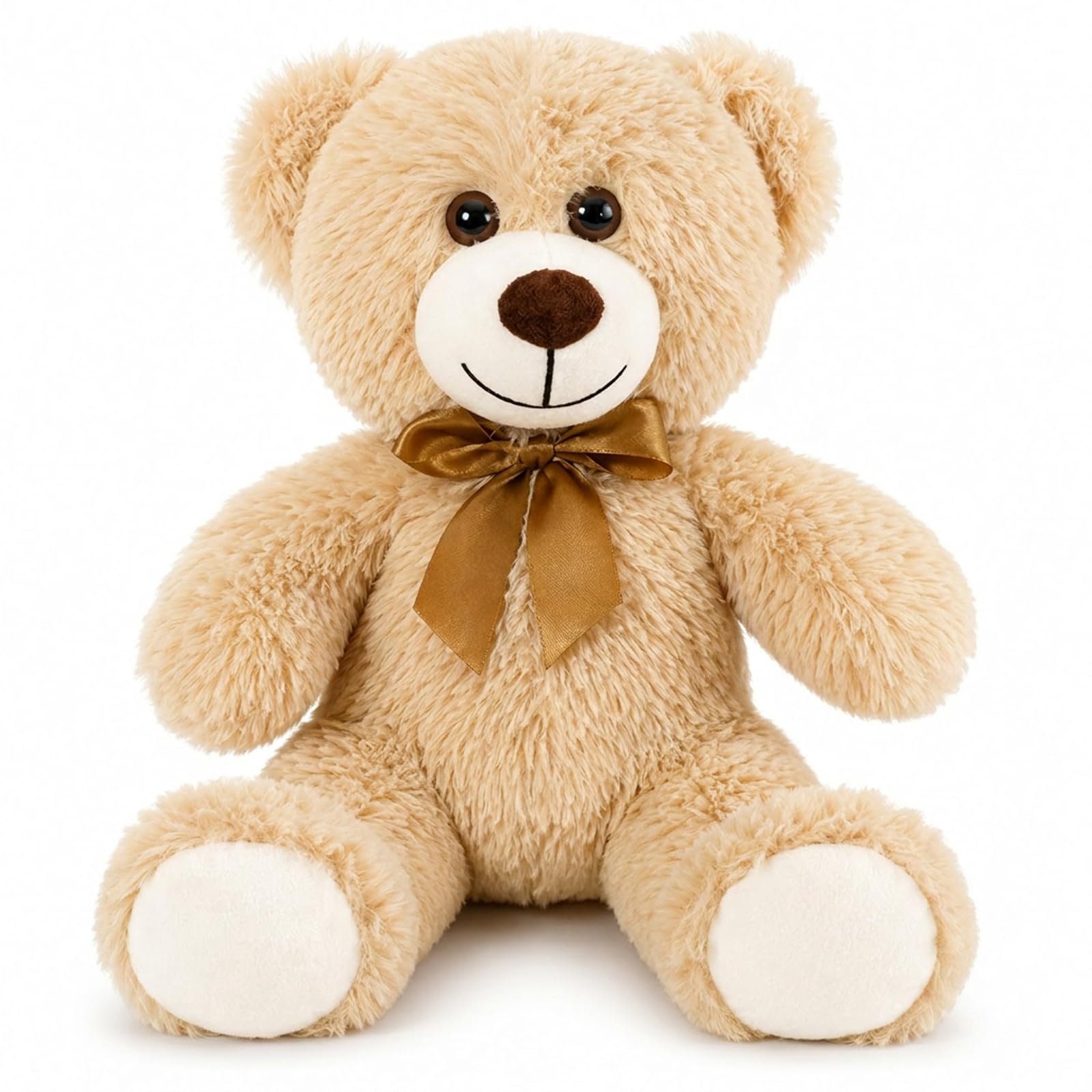 EujRcf Brown Teddy Bear, 35cm Teddy Bear Stuffed Animals with Bow