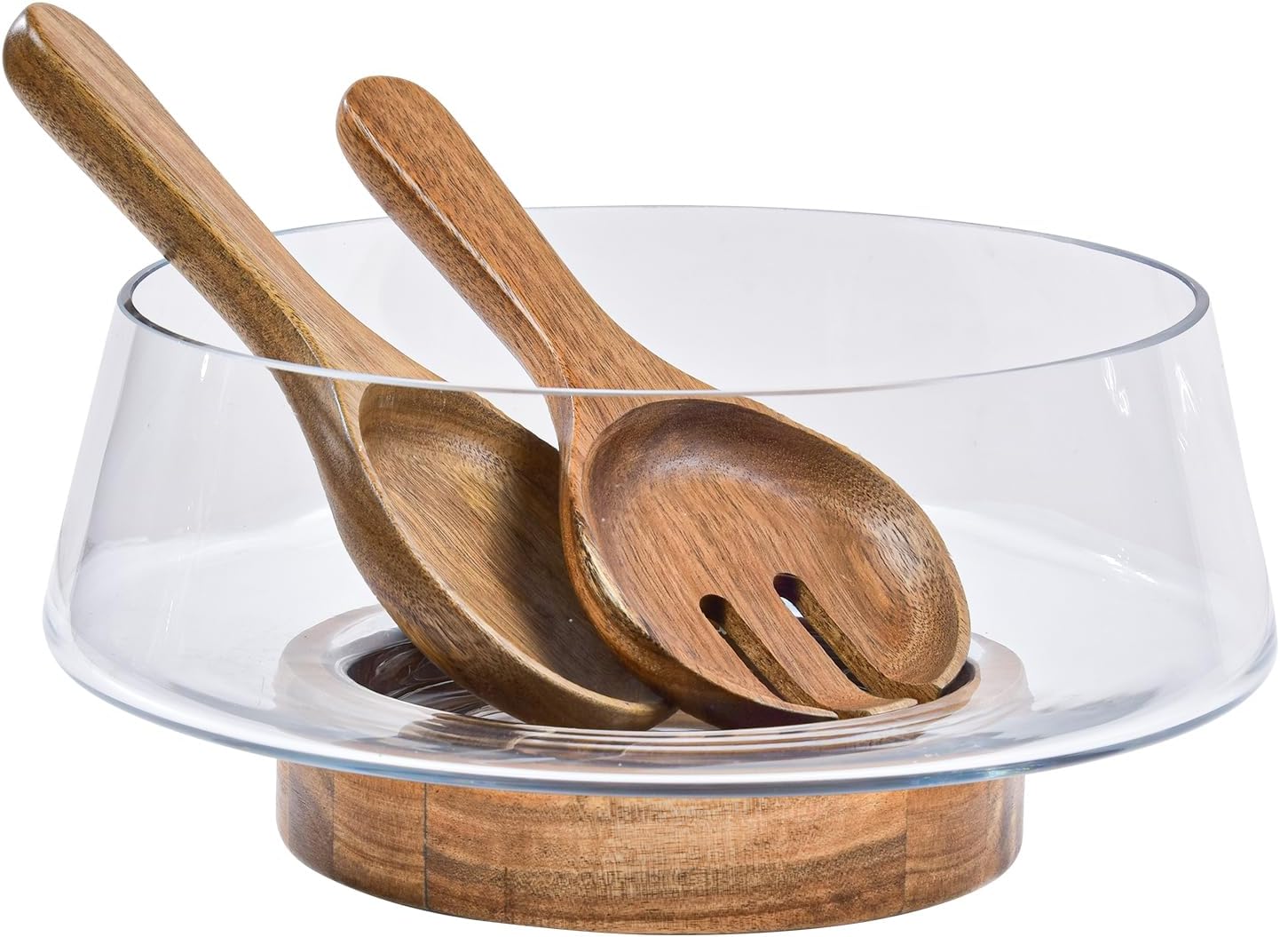 KITEISCAT Extra Large Glass Salad Bowl Set Salad Bowls