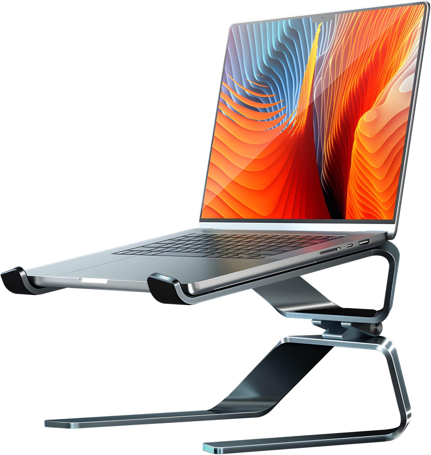 SHUOSUO Laptop Ständer Verstellbar, Ergonomisch Aluminium Schreibtisch ...