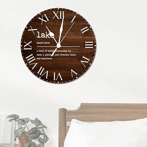 Miniatura 10 de ArogGeld Reloj de PVC con definición de recursos humanos refranes motivacionales relojes sin marco números romanos reloj diccionario con significado
