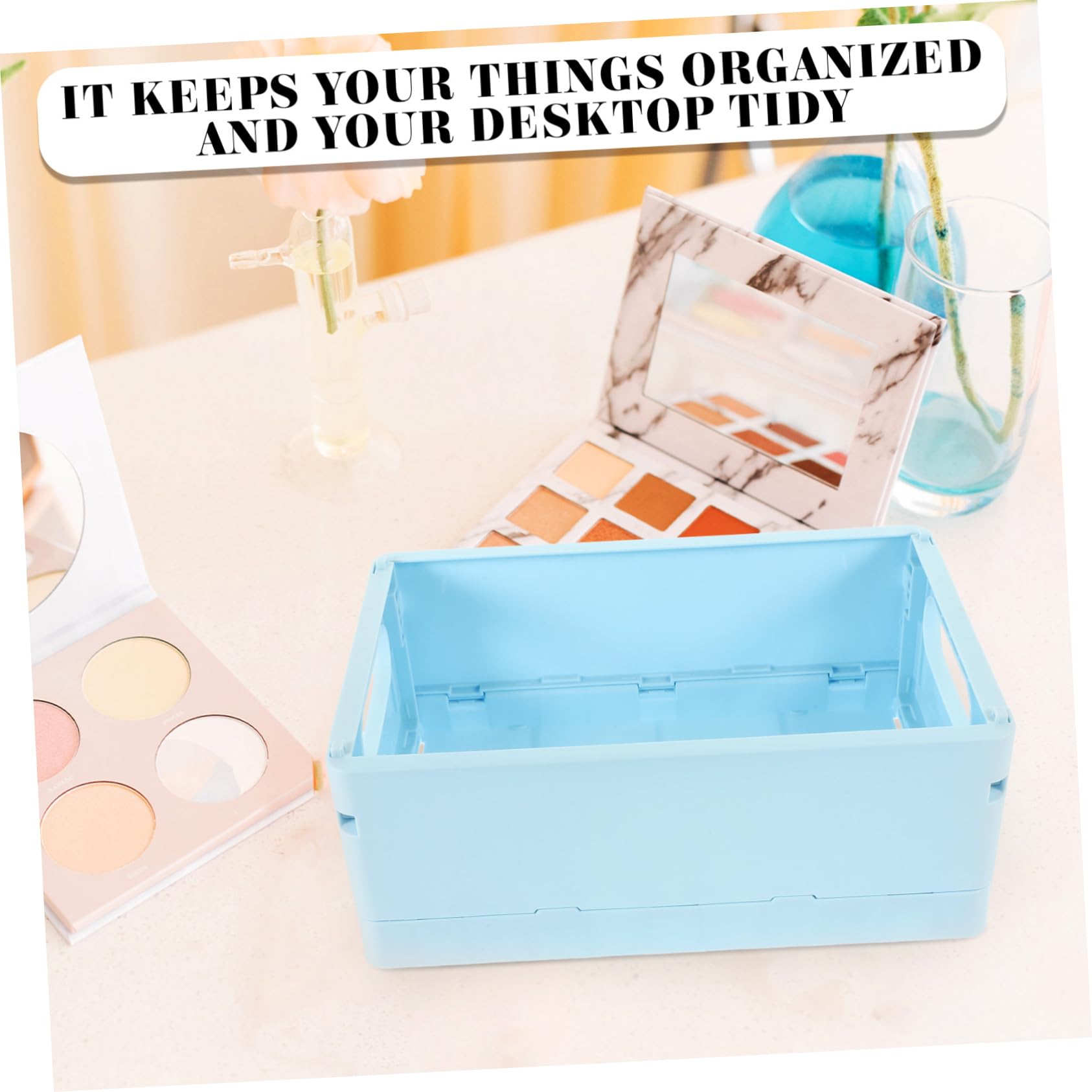 Ciieeo 4stücke Aufbewahrungsboxen Aus Kunststoff Stapelbar Für Kleinartikel Make-up Spielzeug Platzsparend Und Praktisch Für Schlafzimmer Und Home Office