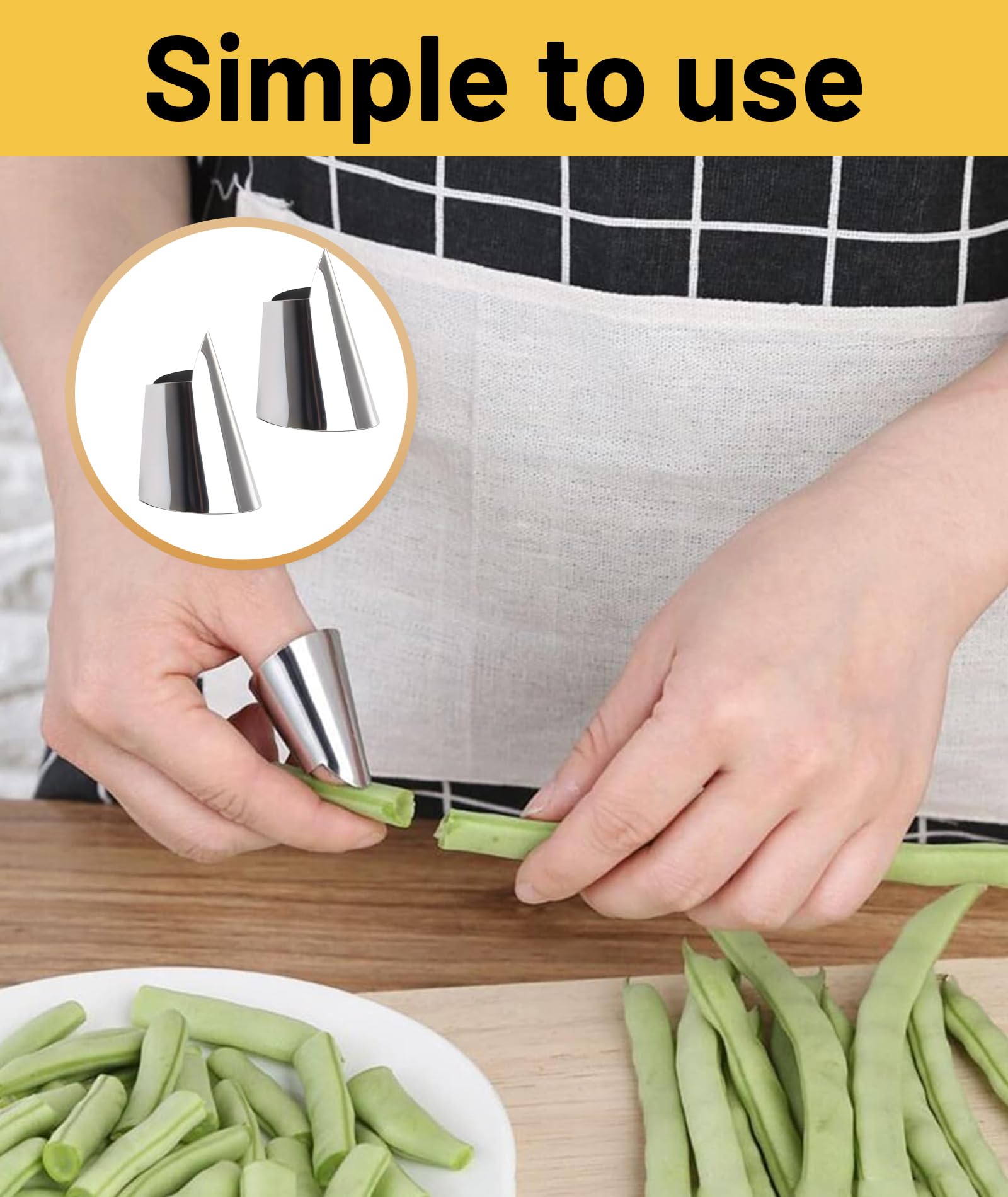Peeling Garlic Artifacts - Rubber Sleeve, Knitting Sleeve, Thumb Knife - Multi-Functional Vegetable Picker Tool