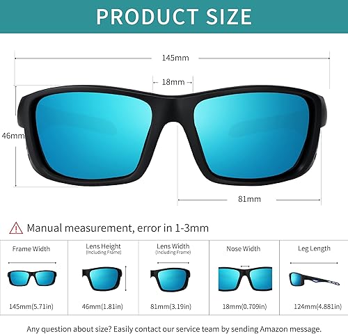 Miniatura 9 de AVDLAB Gafas de sol polarizadas resistentes a los rayos UV400 para mujeres y hombres, ciclismo, correr, pesca, béisbol, deportes al aire libre