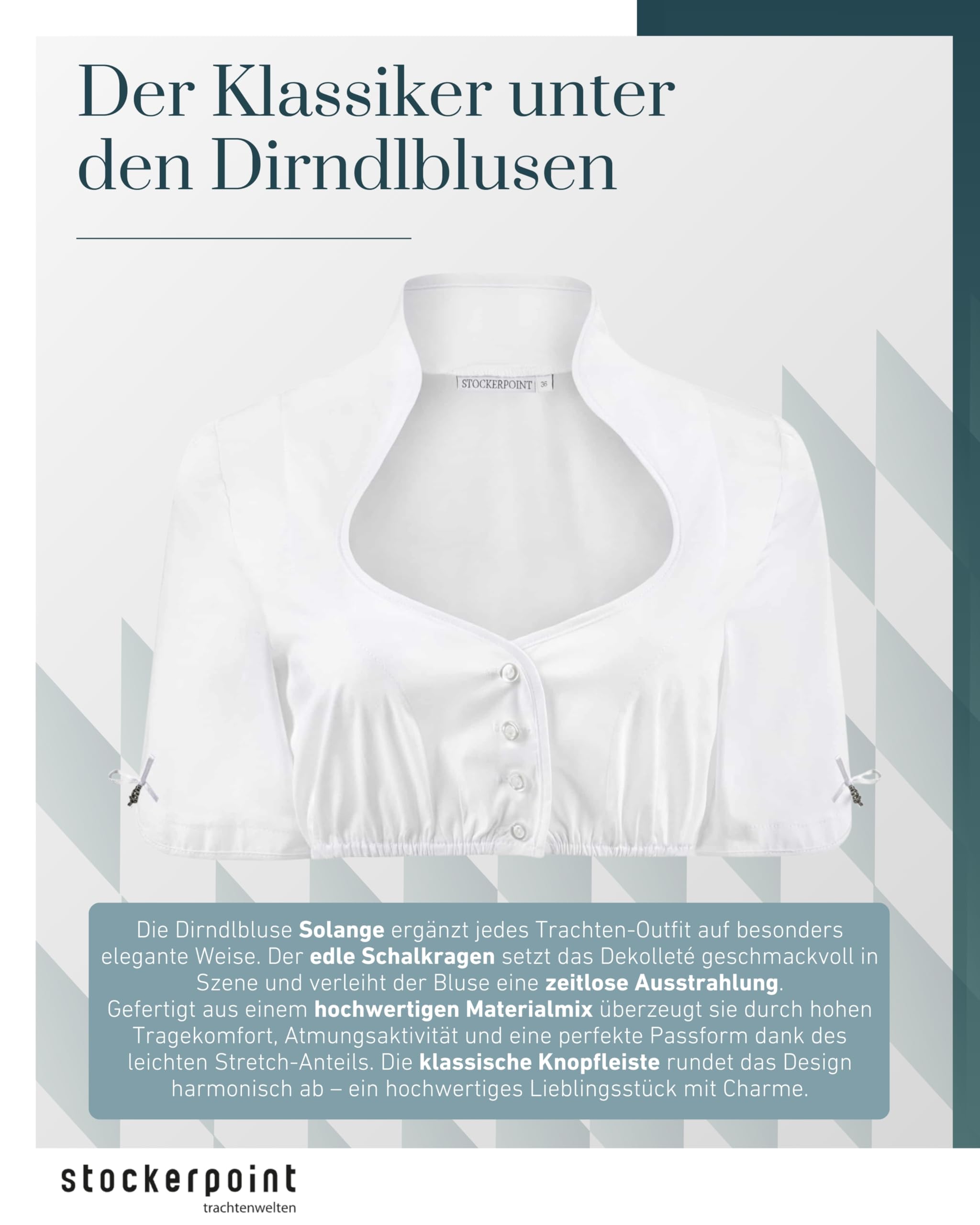 Stockerpoint Damen Solange Trachtenbluse (1er Pack)