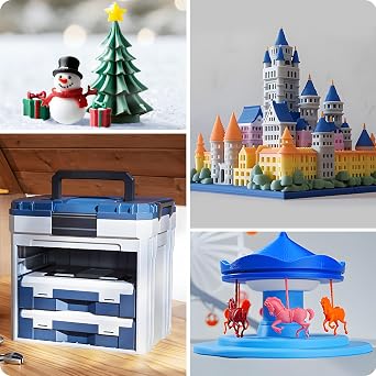 Creality CFS Multi Color 3D Printer Automatically Filament System, Anti-Moisture Filament Storage, Supports 4 Parallel Devices for 16 Color Printing, Compatible with Creality K2 Plus 3D Printer