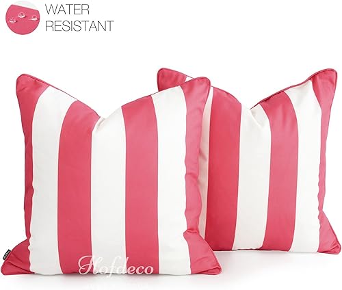 Miniatura 2 de Hofdeco funda decorativa para cojín y almohada lumbar, para patio, exteriores, de lona, resistente al agua y a la intemperie, diseño de selva