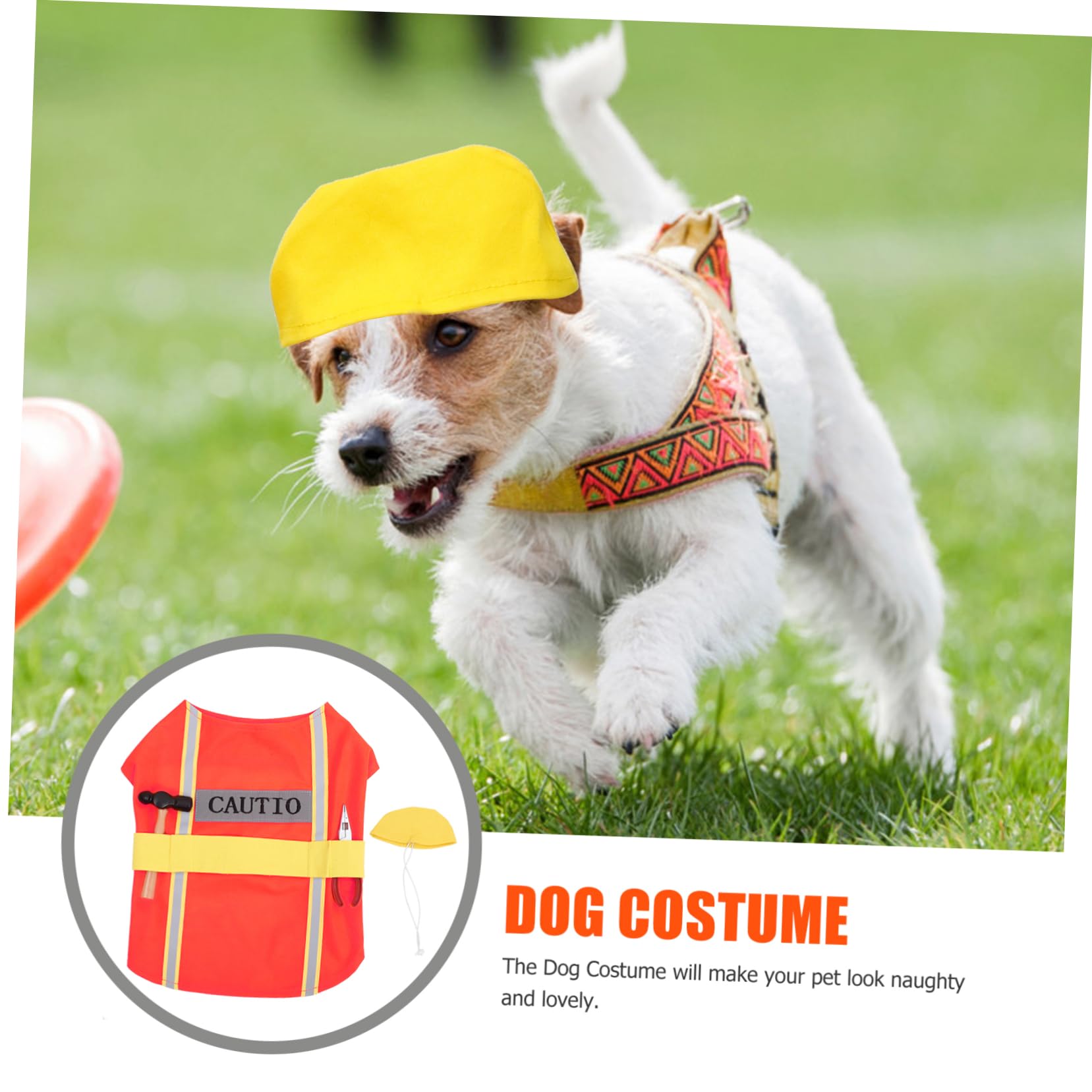 BESPORTBLE 4pezzi Costume Per Cani Festivo Poliestere Abbigliamento Per Animali Domestici e Comodo Per Cosplay e Feste Adatto Per Eventi e Servizi Fotografici