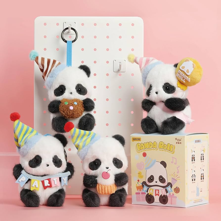 パンダ　ミニチュアぬいぐるみ Amazon | 52TOYS Panda Roll Party Series Plush Toy Blind Box