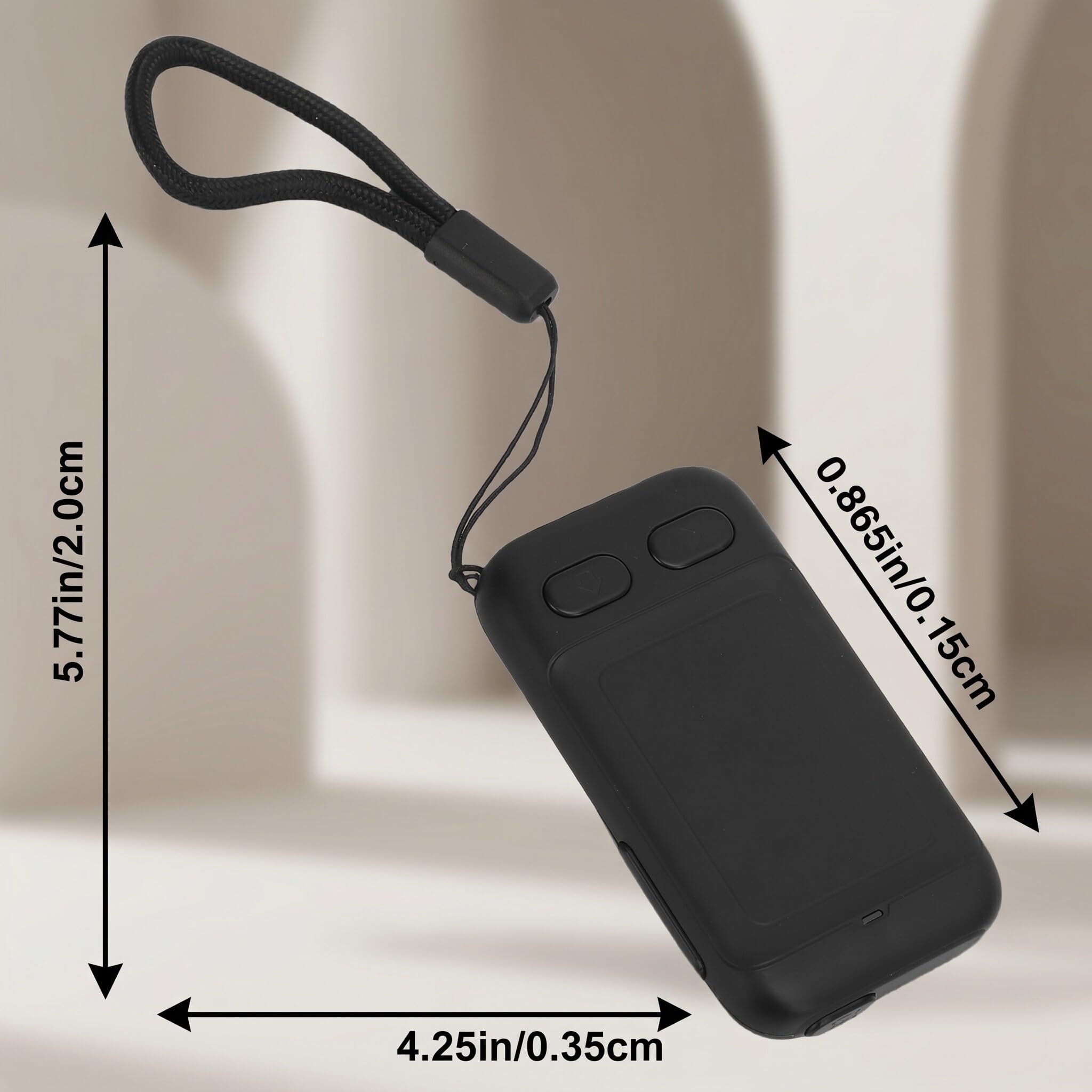 Bluetooth Kamerafemote, Drahtloser Page Turner Touchpad Auslöser Steuerung für Lesen, Fotografie, Präsentationen, Schwarz, 1 Stück, USB C aufladbar, 10m Reichweite, 8 Plus