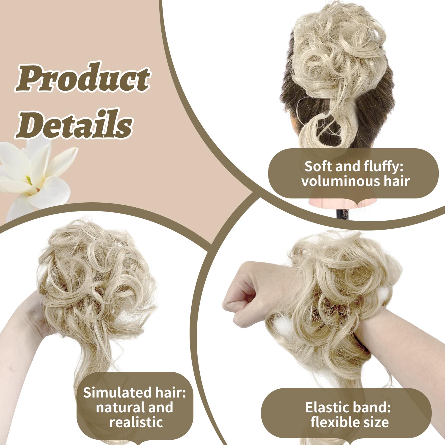Messy Bun Hair Piece - Image 4