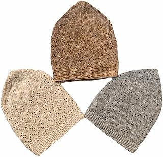 طاقية من جيلاني هانديكرافت، متعددة الألوان، مصنوعة من القطن للرجال، بتصميم كوفي إسلامي للصلاة