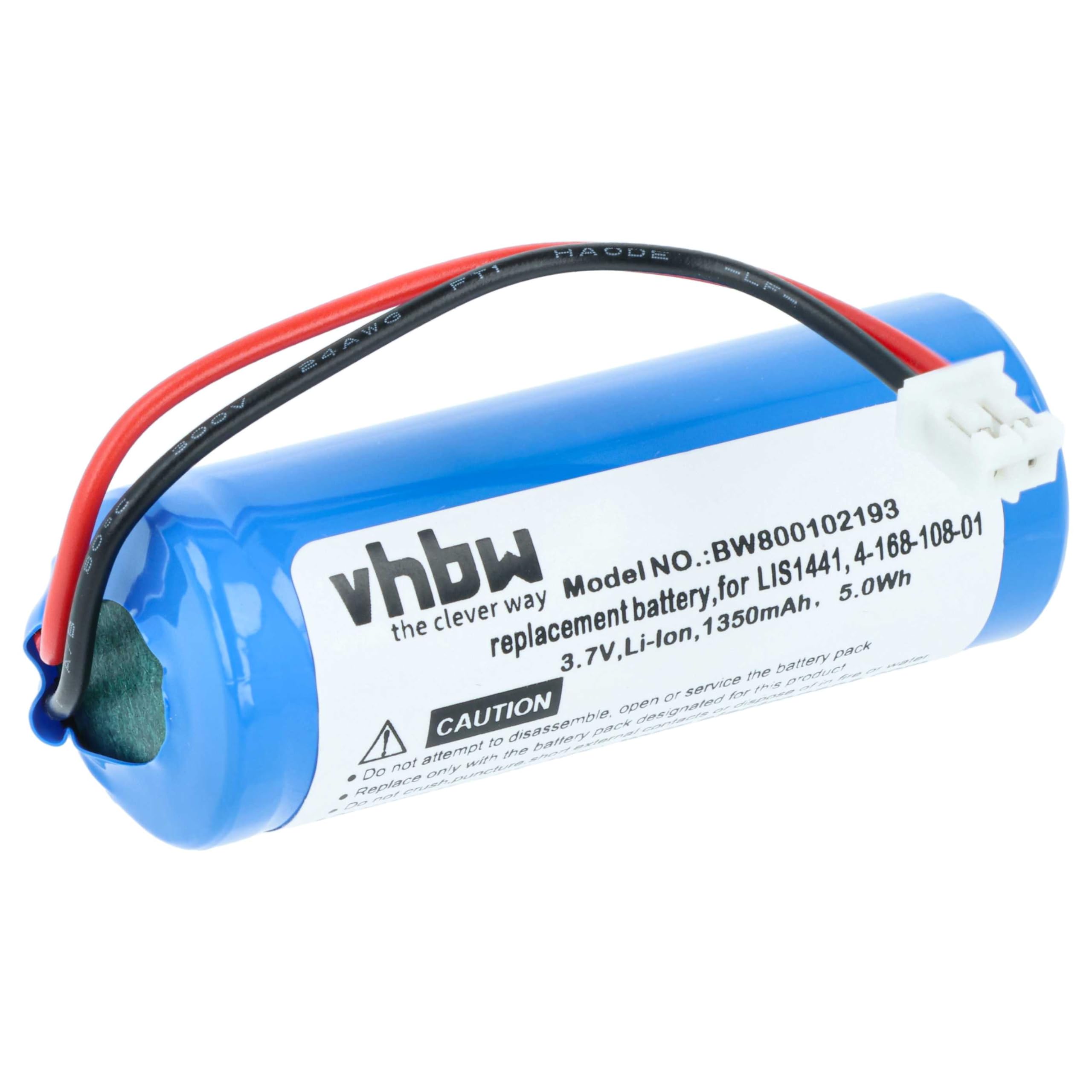 vhbw Akumulator kompatybilny z Sony PlayStation PS3 & PS4 Move Motion Controller CECH-ZCM1E - Zamiennik na LIS1441, LIP1450, 4-168-108-1 - (Li-Ion, 1350mAh, 3.7V)