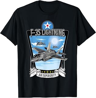 American Aircraft Camouflage F35 Lightning T-Shirt