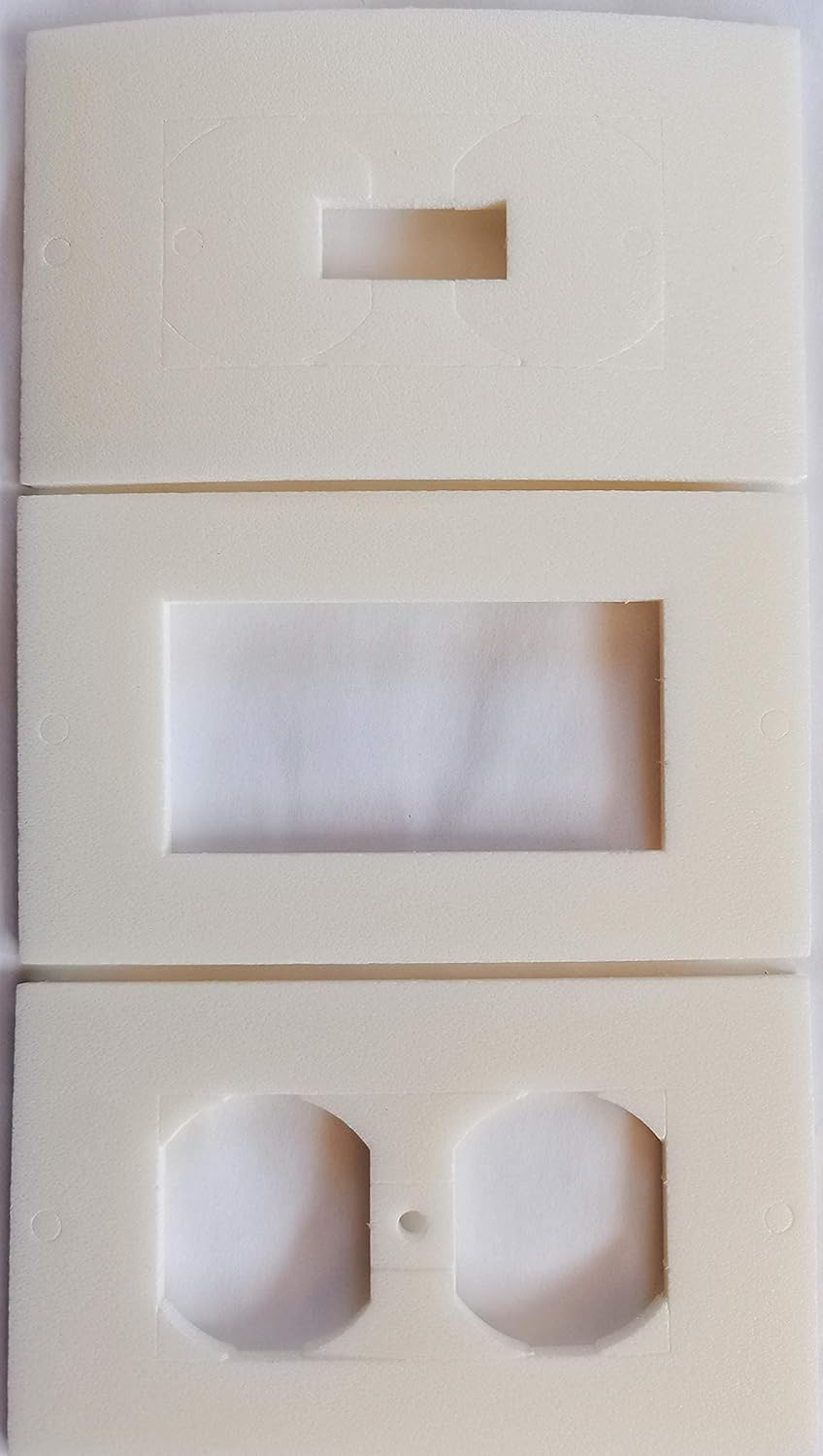 Wall Outlet Insulation Gasket Wall Plate Foam Gasket Pads 50-Pack