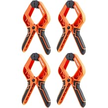 VANQUISH 4.5 inch Heavy Duty Spring Clamps, 4 Pack Large Nylon Spring Clips with 1.5 Inch Mouth Opening for Woodworking, Crafts, Backdrop Stand, Photography and Household Use, 3635
