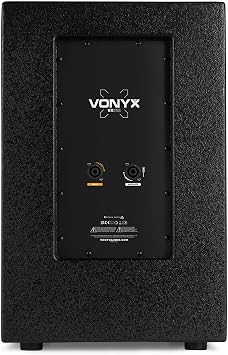 Vonyx line array speaker system with 8-channel mixer, 2 subwoofers, 8 top speakers and 2 XLR leads, active PA system for church, DJs, singers and live events
