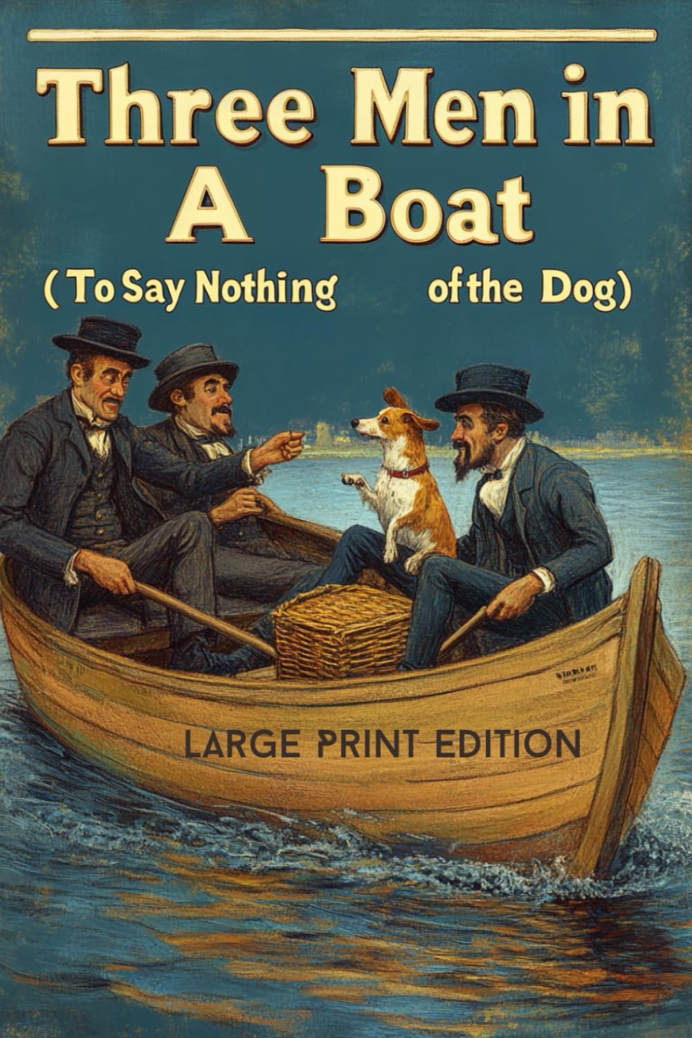 Three Men in a Boat (To Say Nothing of the Dog) _Large Print Edition: A Classic British Comedy Adventure – Hilarious Travel Mishaps, Quirky Characters, and Timeless Humor on the River Thames