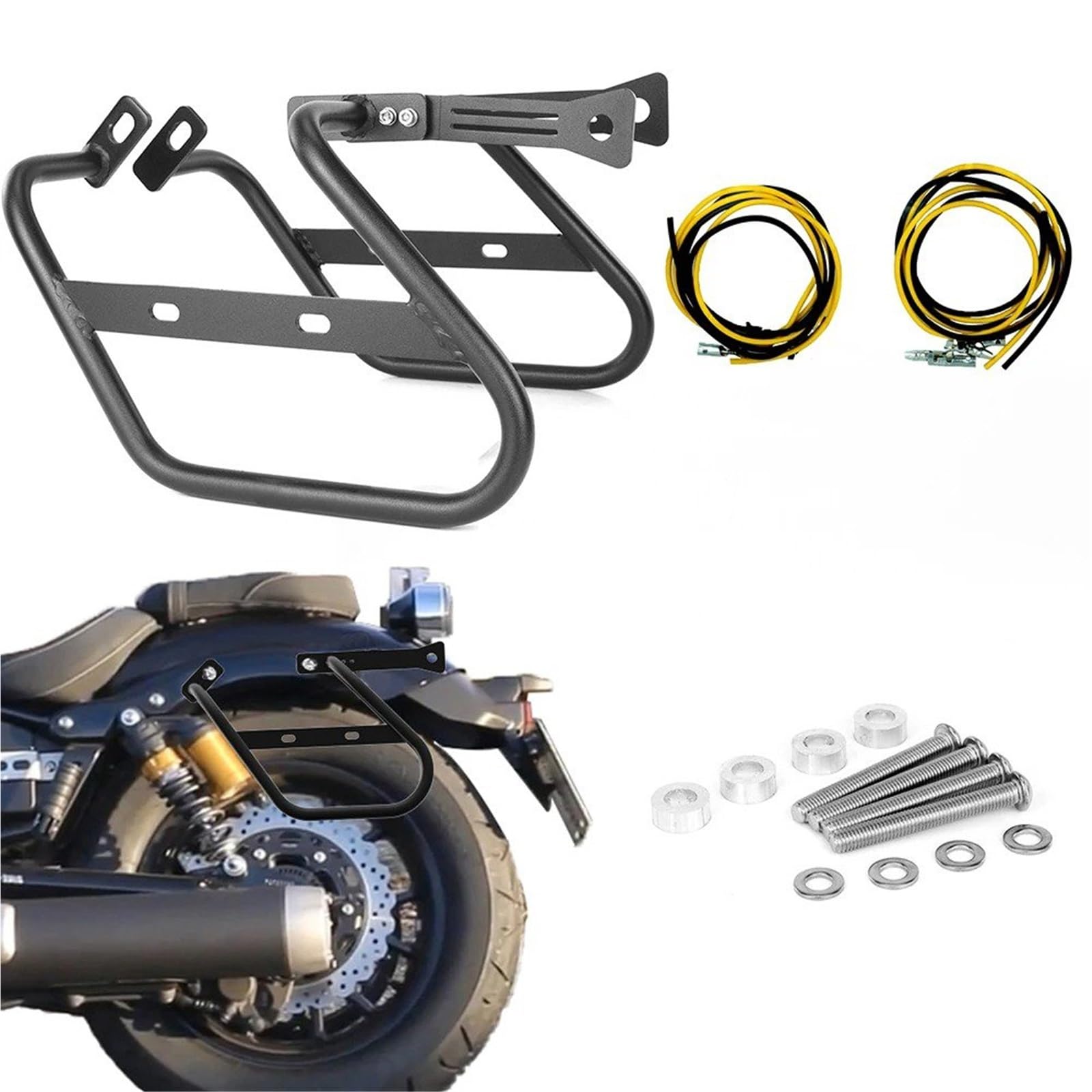 para XV950 para R-Spec 2014-2024 Bastidores Laterales De Motocicleta Barras Soporte Alforjas Soportes Montaje Pastelera Equipaje Trasero