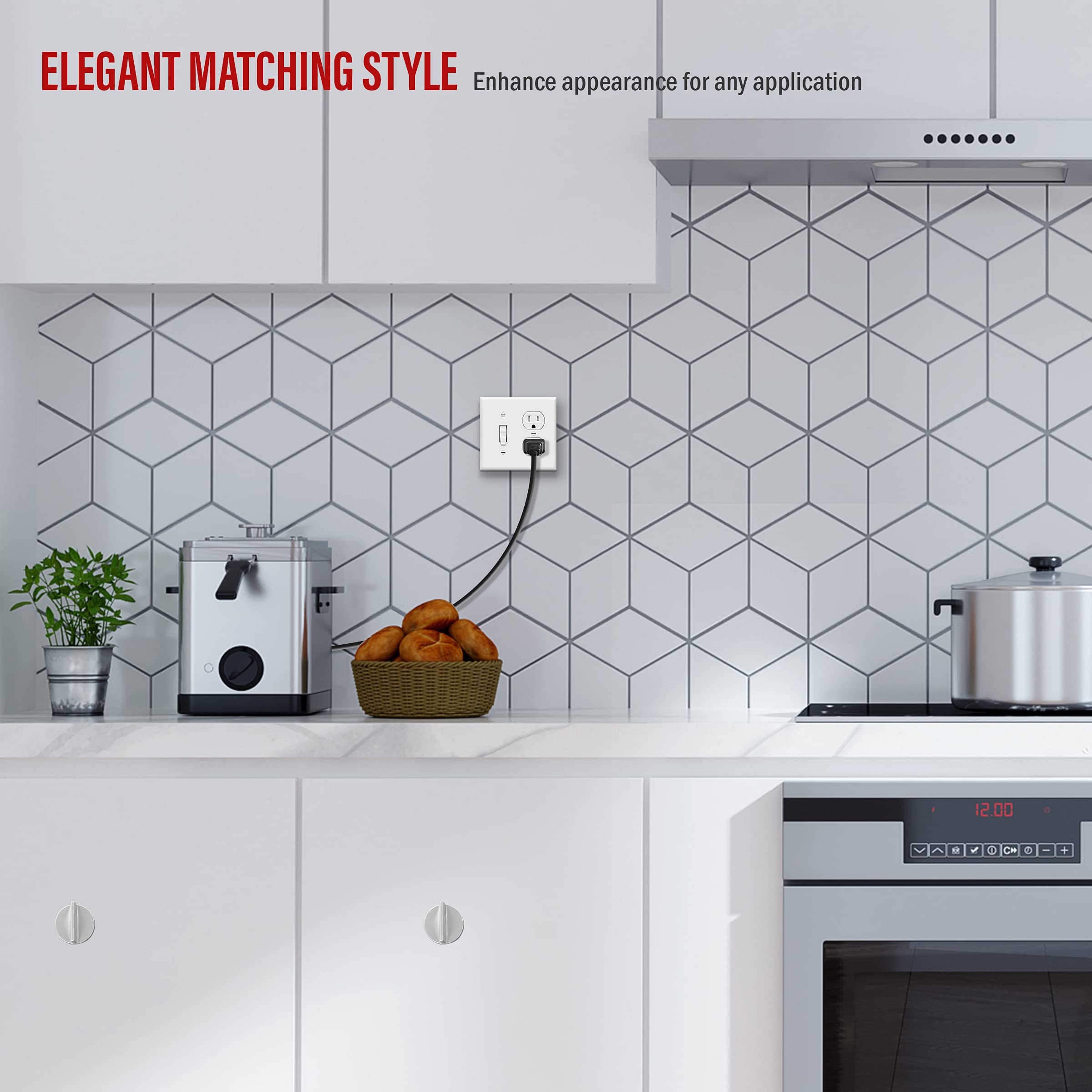 ENERLITES Wall Plate - Durable Outlet & Switch Cover -7