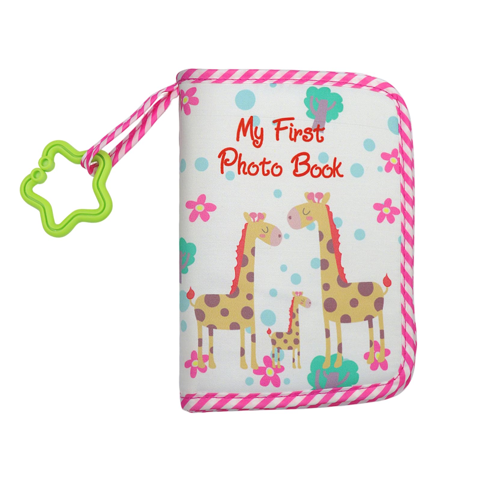 Vxcbad Baby Photo Album Holds 17 6x4 Pictures,Baby Photo book Soft Cloth Family Book
