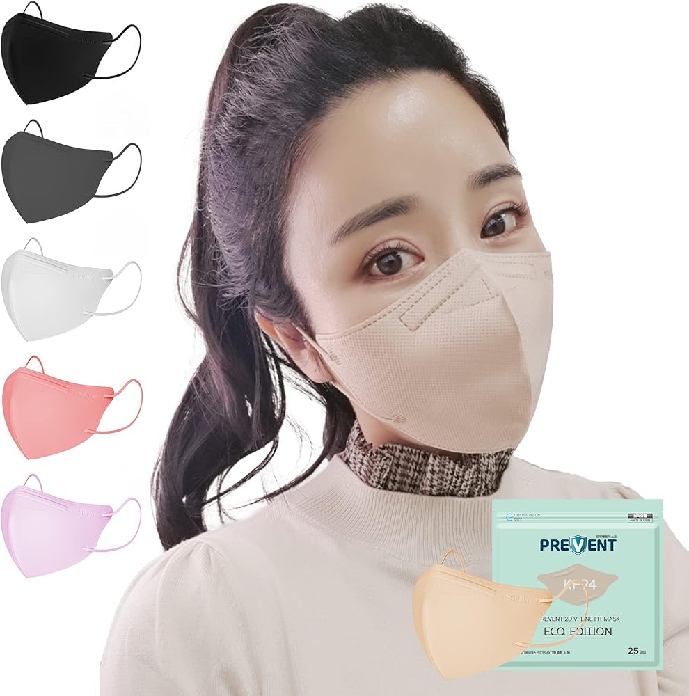 Amazon.co.jp: NEW PREVENT【ヌーディベージュ,50枚入り】KF94