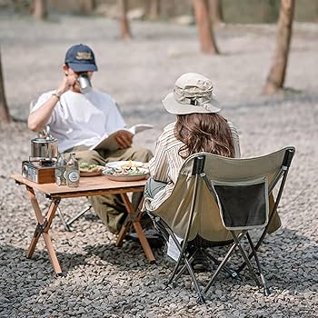 Amazon.co.jp: アウトドア折りたたみ椅子ポータブルキャンプ