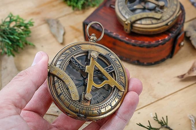 Brújula grabada para mi esposo, regalo romántico en bronce miniatura 4