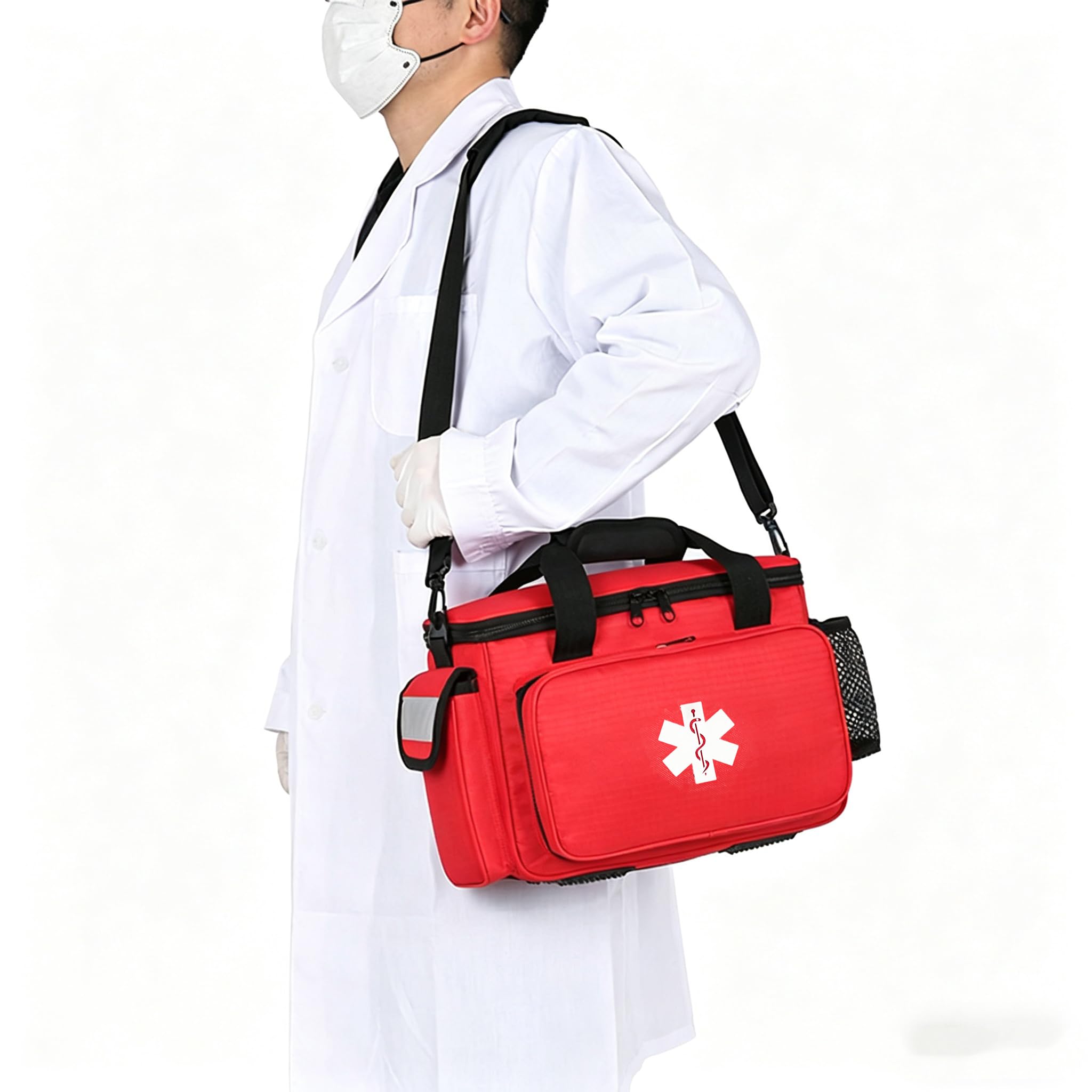 Borsa di pronto soccorso di emergenza, kit di emergenza ben organizzato, kit di pronto soccorso traumatico di sopravvivenza per casa, viaggi, campeggio, auto, aziende e dormitorio