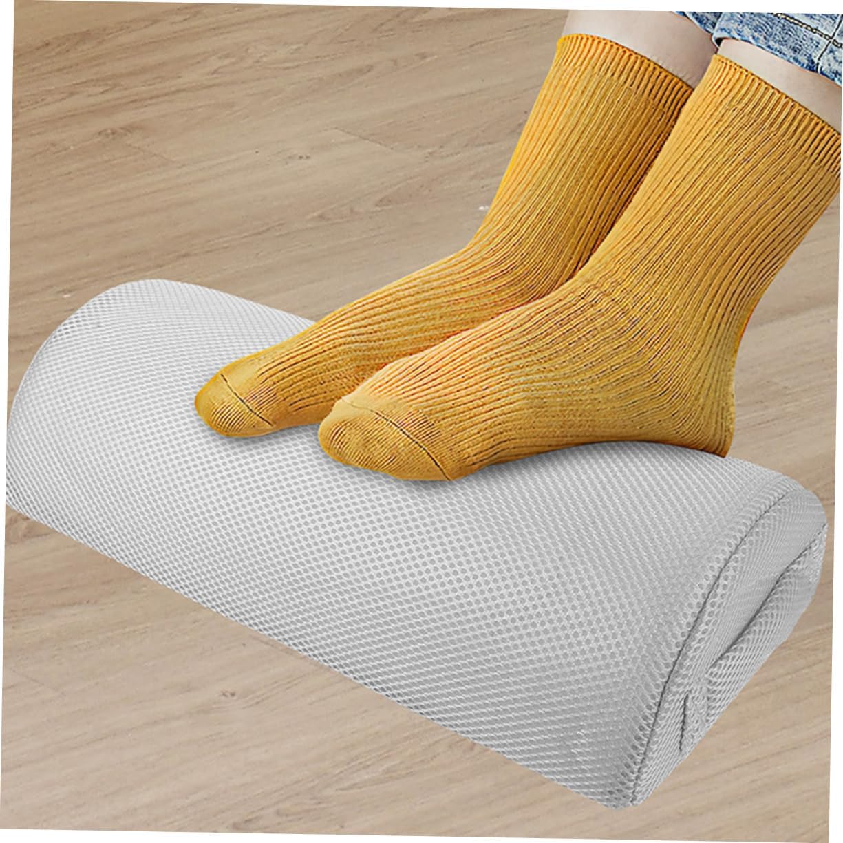 2pcs Semi-Cylindrical Foot Pillow Leg Rest Pad Elastic Footrest for Leg Swelling Relief