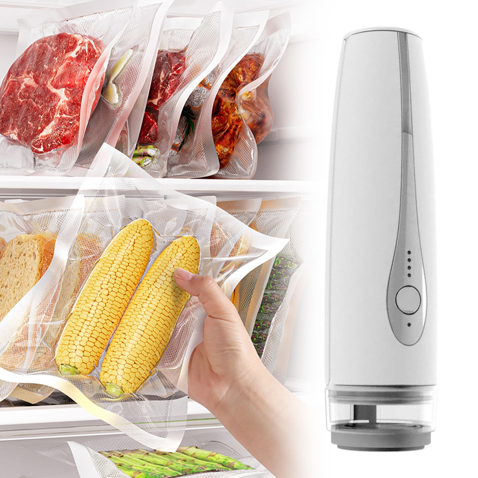 Sellador Al Vacío De Mano Conservación de Cocina Recargable