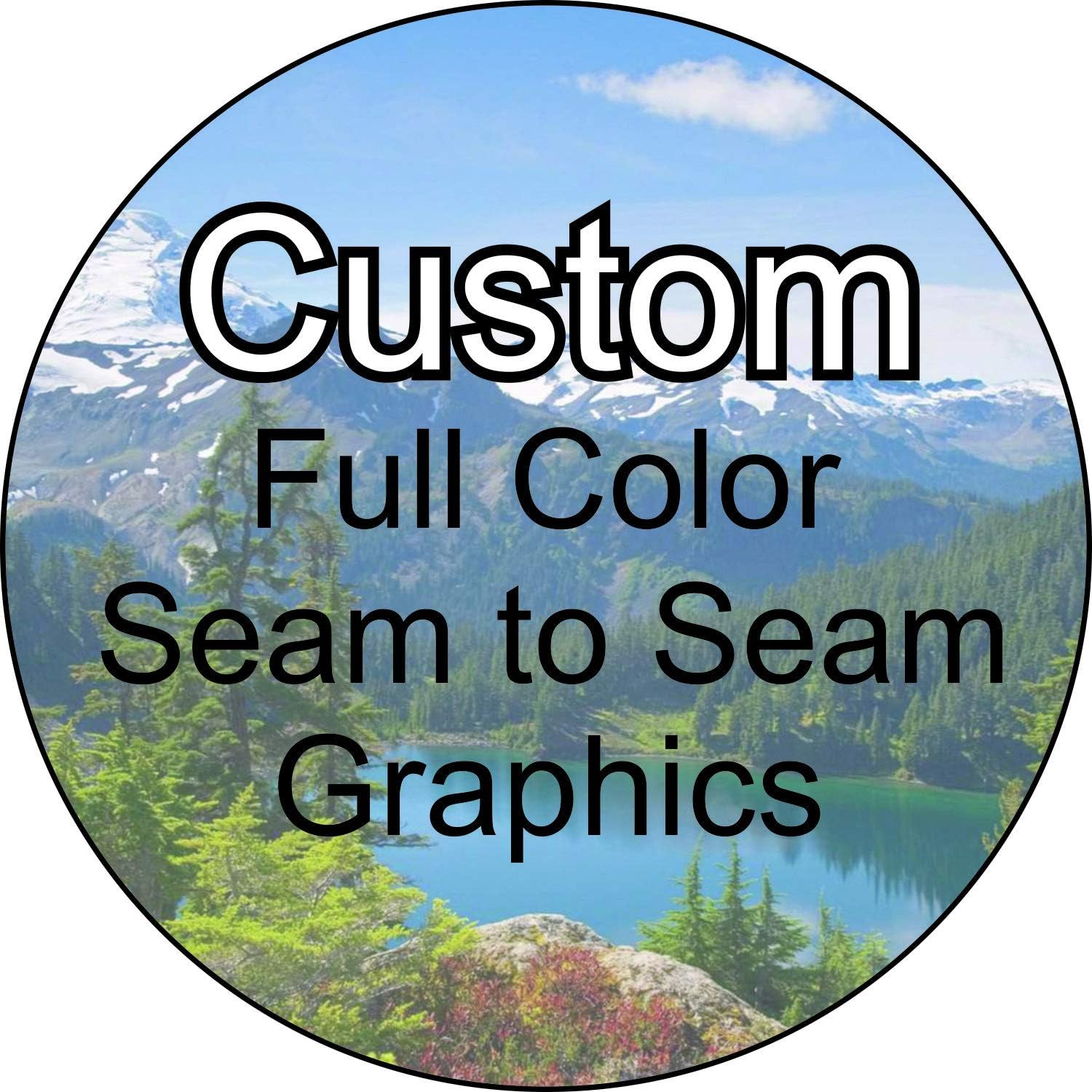 TIRE COVER CENTRAL Custom Personalized Spare tire Cover (Select tire Size/Back up Camera Option in MENU) Custom Sized to Any Make/Model(245/75r17 Centered Back up Camera)